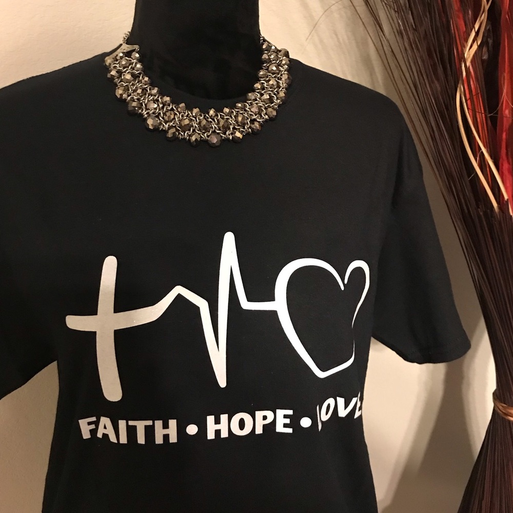 Faith,Hope, Love ❤️ T-shirt.